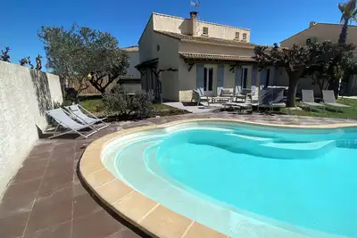 Image de Superbe Villa avec piscine, entre garrigue et plages de la méditerranée