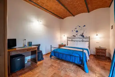 Image de Chambre \"Blu\" avec piscine et jardin partagés
