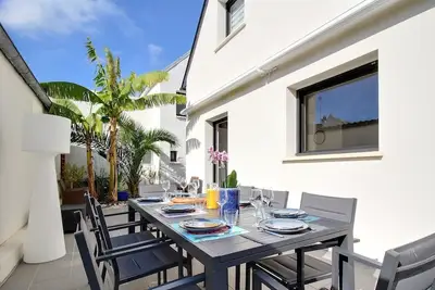 Maison de vacances 'Ty Laouen' avec terrasse privée, jardin privé et Wi-Fi