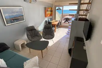 Image de Port Leucate: Appartement T3 Duplex Climatisé, 6 Pers, Face à la Mer, Parking