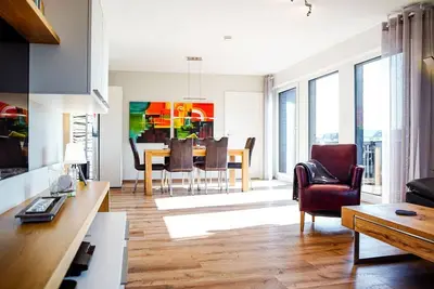 Image de FeWo Siebenstern - vacation apartment in a central location with balcony, garage and