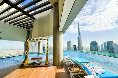 Image de Brand New 2-Bedroom Apartment | Burj Khalifa View | Infinity Pool on 64th Floor