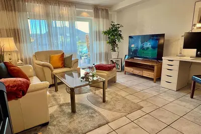 Apartment GoodTimes, ground floor, 2 x 50\" Tv, Netflix, south-facing terrace w. Access to the parking lot