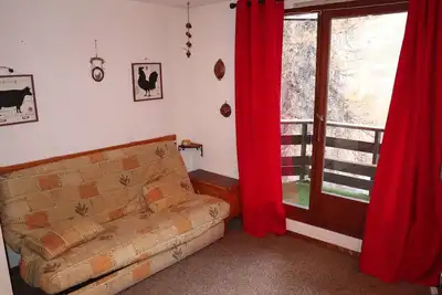 Image de Studio calme, balcon, à 100m des pistes et commerces - idéal pour 4 personnes