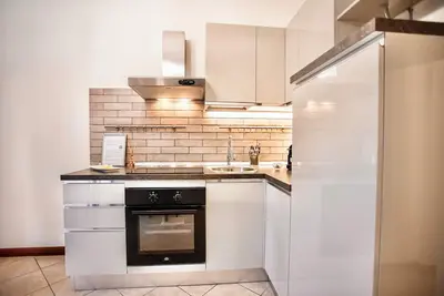 Two-room apartment with private garden 4 km from Marmore Falls.
