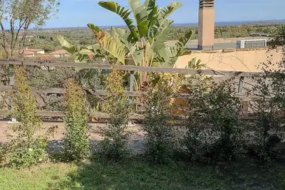 Image de Maison de vacances 'Erika House Is Molas' entourée de verdure, vue mer et Wi-Fi