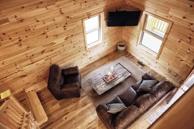 Image de Seasons on Oak Short walk to best Fly Fishing in Northeast Cozy Cabin Deposit Ny