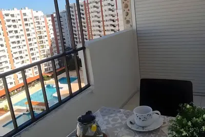 Appartement 'T2 Edificio Cruzeiro' avec piscine privée, Wi-Fi et climatisation