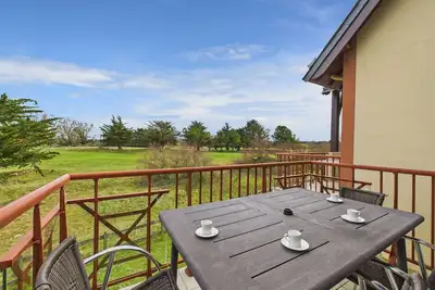 Vue sur le Golf de Fréhel - Piscine chauffée