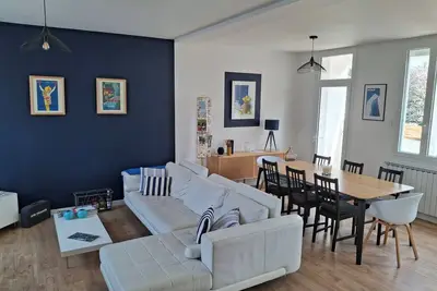 Image de Maison 8 pers (classée 3*), centre et plage à pied