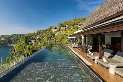 Newly Renovated Villa Yin: Oceanfront Executive Retreat with Spa, near Patong.