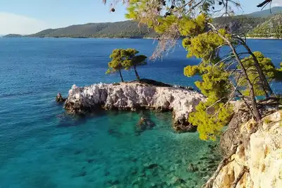 Image de Maison grecque, vue mer sud/ouest, hameau Palio Klima