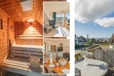 Image de Modern vacation apartment with sauna & garden - space for 8 guests near the beach