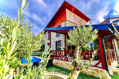 3+1 Private Pool-Heated Pool-Fireplace 6 Person Stone House in Sapanca Kuruçeşme