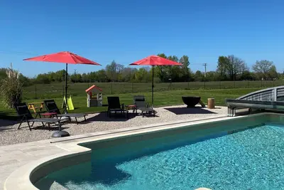 Image de Havre de paix en campagne! Maison familiale avec piscine et grand jardin clos