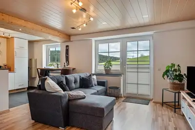 Image de Appartement 'Rudesmännchen' avec terrasse et jardin partagés