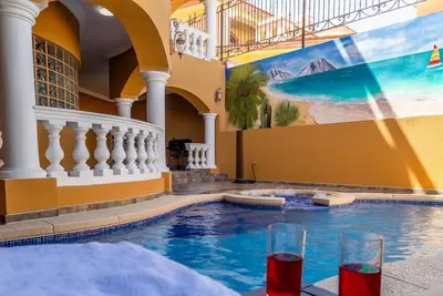Image de Luxury 3-Story Beachfront Villa in San Felipe  with Private Pool – Casa Mostaza