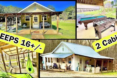 Image de 2 Small Country Cabins - walk to Sardis Lake - WiFi, outdoor game pavilion