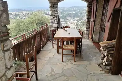 Image de maison vue mer vue panoramique au calme