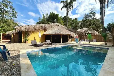 Image de Villa ecoluxury with artificial beach and mini cinema by the pool