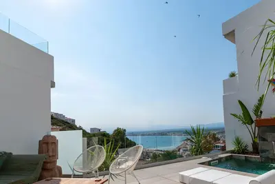 Image de Villa superior con piscina privada y vistas al mar (Cap Ponent D2)