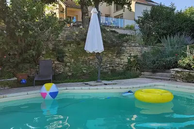 Image de La Terre d'Or, large cozy cottage with garden and pool on the vineyards
