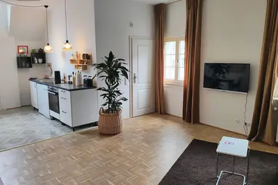 Image de Appartement-Design-Salle de bain-Vue sur Jardin-Alte Tischlerei Ii