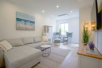 Image de Sun terrace - Bright & modern vacation apartment by the sea - NordstrandBlue