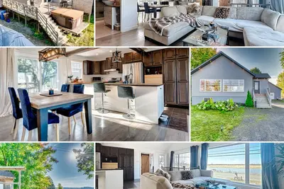 Image de Maison au bord de l'eau + Spa extérieur en face du lac Saint Pierre