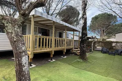 Image de Mobil Home au bord du lac de Parentis en born entre Mimizan et Biscarrosse 6 p