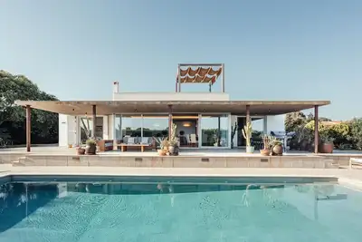Image de Villa de luxeTramuntana avec vue sur la mer, Wi-Fi et climatisation