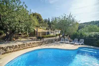 Image de Maison de vacances 'Miquel Pollensa' avec vue montagne, piscine privée et Wi-Fi