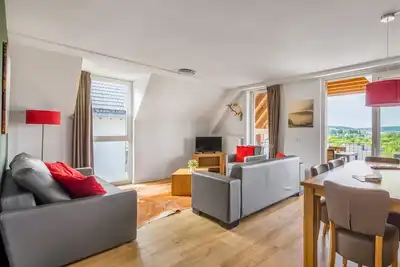 Vues depuis le balcon à Winterberg