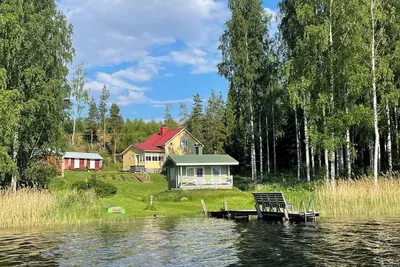 Image de Villa Niemelä ulkoporeammeella Parikkalassa. Perheet ja lemmikit tervetulleita!