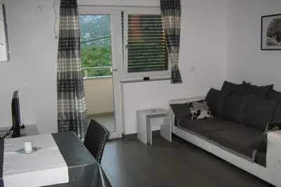Image de Appartement d'une chambre avec le balcon et la vue sur le mer Ribarica, Karlobag (A-24233-b)