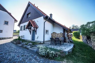 Image de Maison de vacances 'Mühlenhof' avec vue sur les montagnes, piscine partagée et Wi-Fi