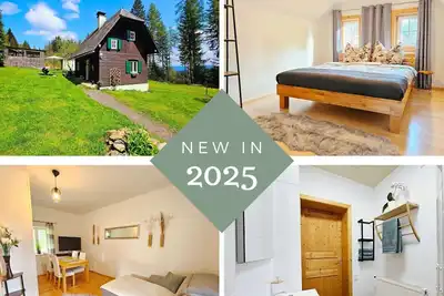 Image de Cabine \"Beim Michl\" avec vue sur les montagnes, terrasse privée et Wi-Fi