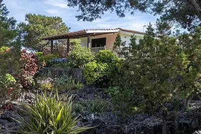 Image de Sabinas Villa Malpaís House inside of banana plantation with ocean view