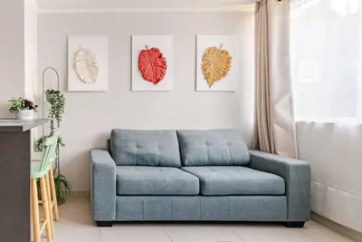 Perfect apartment for your rest. High-speed Wi-Fi, free covered parking.