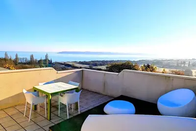 Le 4 saisons - Terrasse avec vue mer panoramique