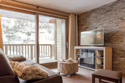 Image de Appartement à Tignes avec spa et piscine