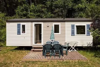 Mobil-home Einfache Terrasse
