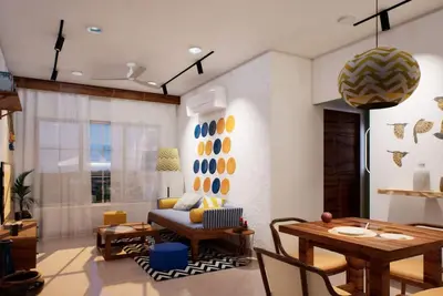 Image de Stay Susegad in a 2 Bhk, near Bambolim beach and Grand Hyatt Hotel