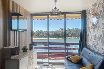 Image de Soustons Plage, joli T2 + cabine avec vue lac