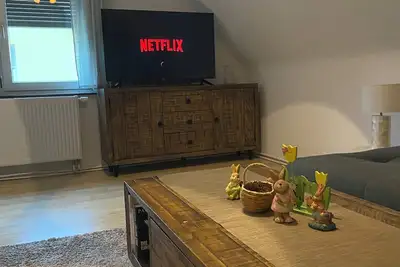 Image de Cozy attic apartment with fireplace on the Ith