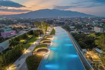 Image de 3-bedroom, 2-bathroom apartment with latex mattress and infinity pool and gym