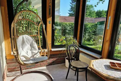 Image de Vacation apartment on Herrensteig and Lake Mirower with conservatory and terrace