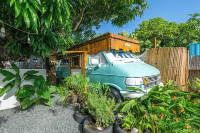 Van MicroHome under Mango Tree by the Beach!