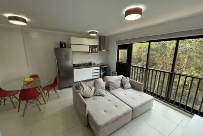 Image de Appartement privé de 3 chambres avec vue sur la montagne et jacuzzi à Bertioga,