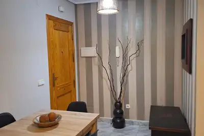 Image de Playamar Retamar, first line of beach and urbanization with swimming pool